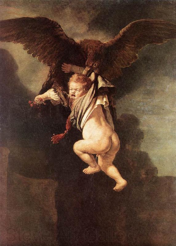 REMBRANDT Harmenszoon van Rijn Rape of Ganymede dh Spain oil painting art